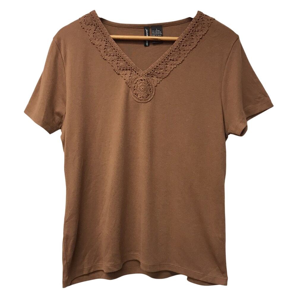 Jason Maxwell Top Womens Large Brown